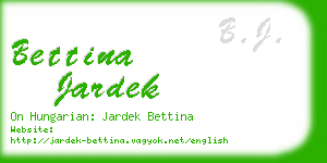 bettina jardek business card